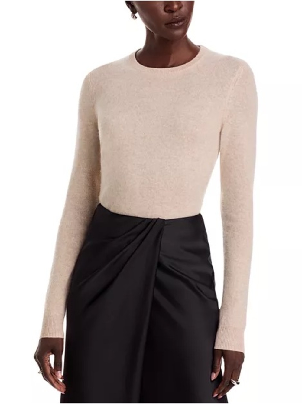Cashmere Neutral Crewneck Sweater by C Bloomingdale’s | M